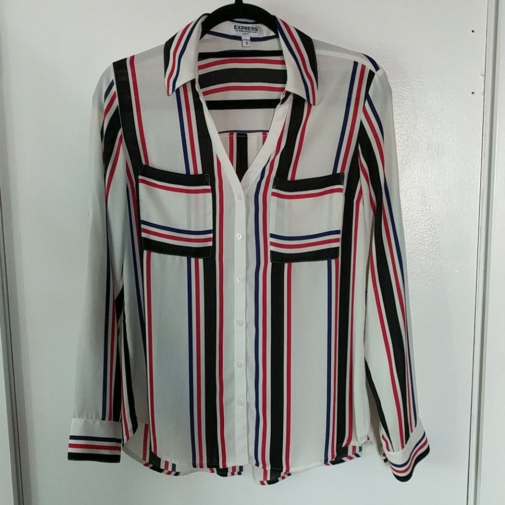 Express Portofino Slim Fit - Red, Black, Blue - M